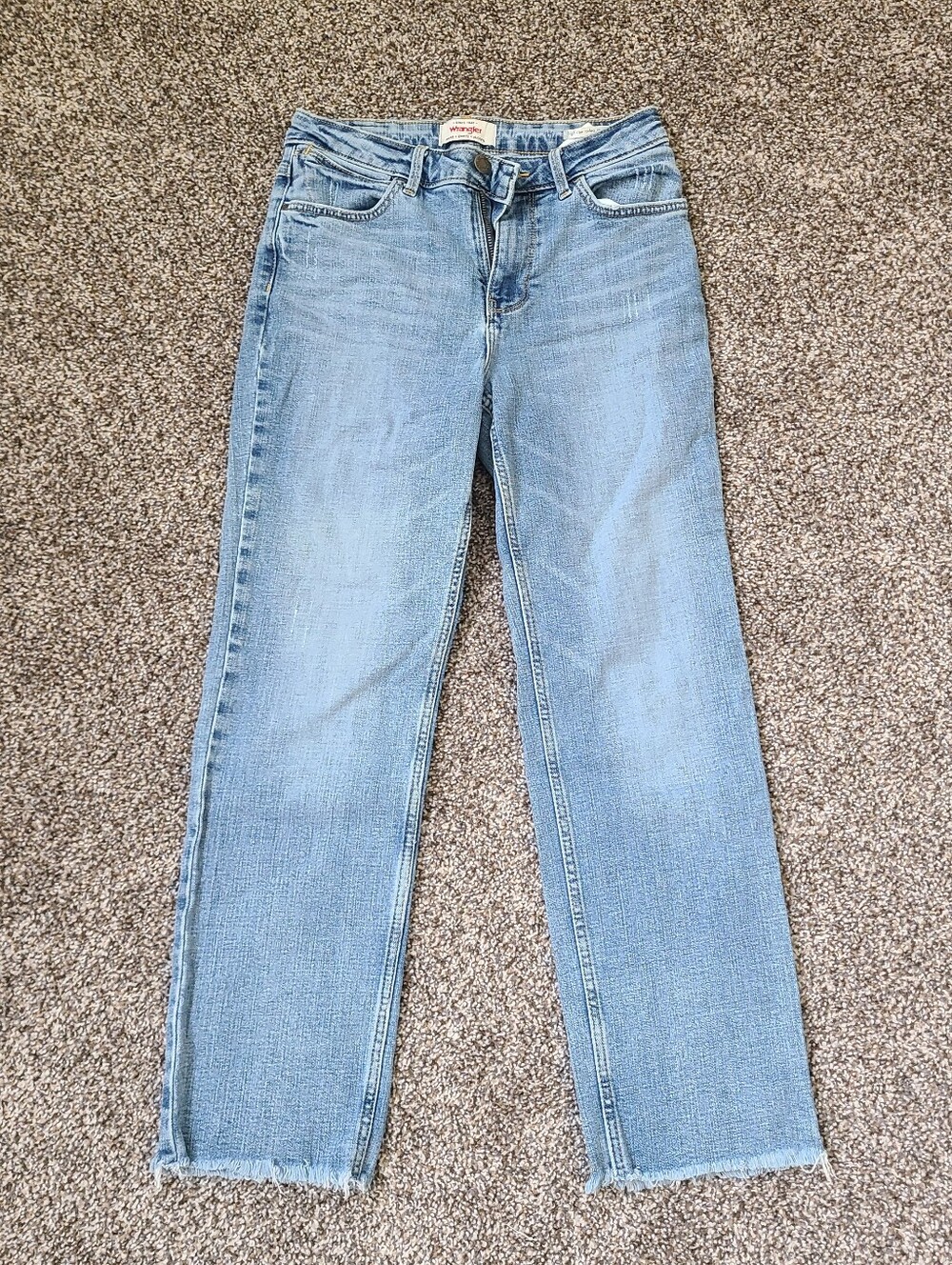 Womens Wrangler High Rise Rodeo Straight Crop Size 0